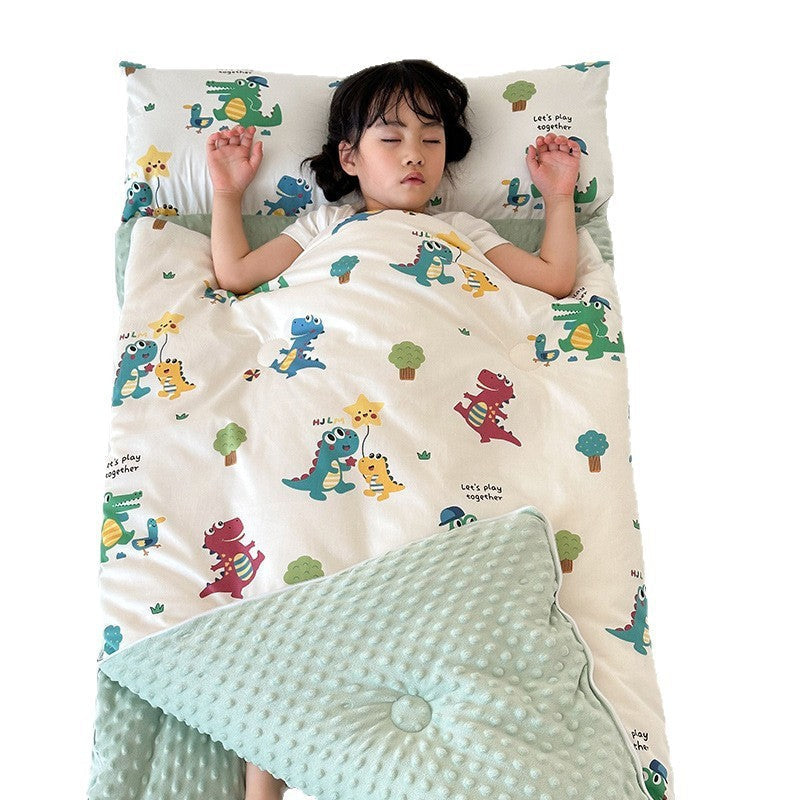 HKM-823443 Cozy Cartoon Children's Cotton Sleeping Bag - Year-Round Anti-Kick Comfort