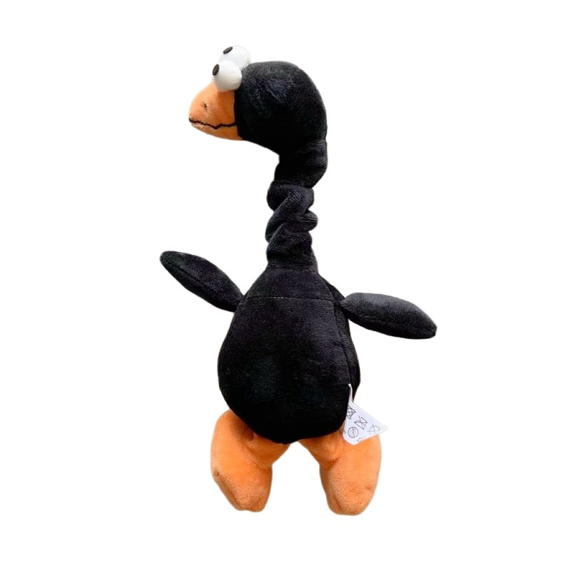 HKM-823443 Interactive Squeaky Dog Toy - Chew-Resistant Plush Chicken for Play and Dental Care