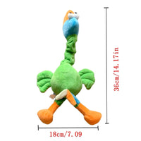 HKM-823443 Interactive Squeaky Dog Toy - Chew-Resistant Plush Chicken for Play and Dental Care