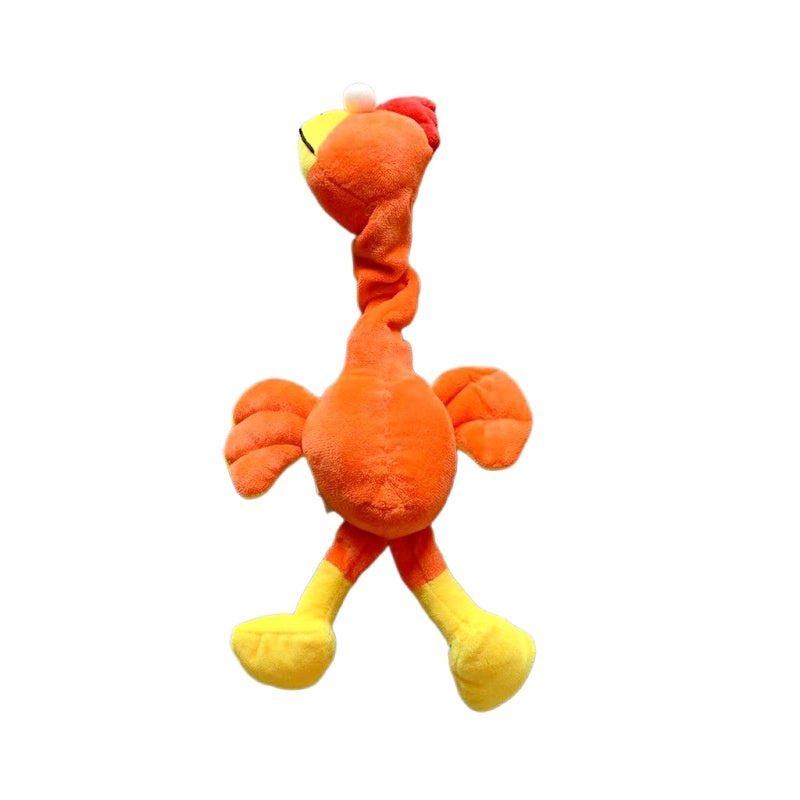 HKM-823443 Interactive Squeaky Dog Toy - Chew-Resistant Plush Chicken for Play and Dental Care