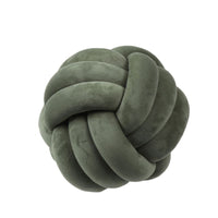 HKM-823443 Knotted Plush Ball Throw Pillow - Soft Cuddly Cushion in Pink, Blue, Gray, 25cm & 18cm Sizes