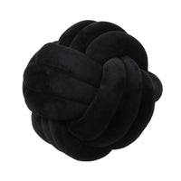 HKM-823443 Knotted Plush Ball Throw Pillow - Soft Cuddly Cushion in Pink, Blue, Gray, 25cm & 18cm Sizes