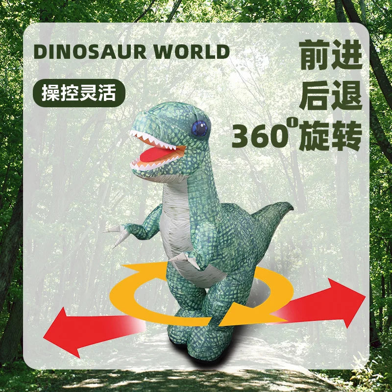 HKM-823443 Remote Control Inflatable Dinosaur Toy with 6 Channels and 30m Range for Kids