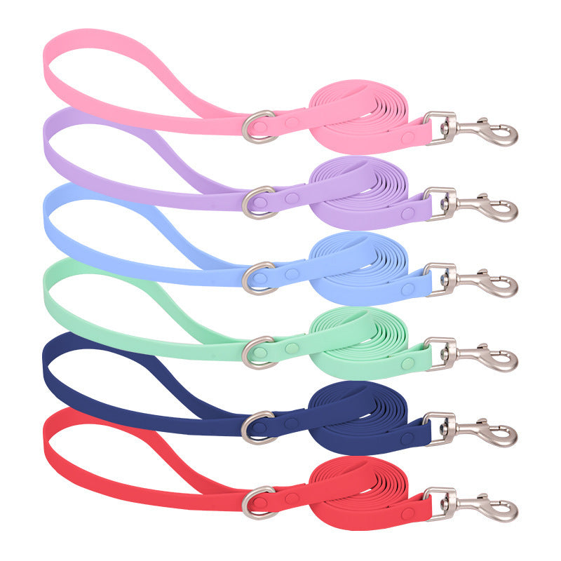 HKM-823571 Colorful Pet Leash - Waterproof, Stain Resistant Silicone Pulling Rope (150cm)
