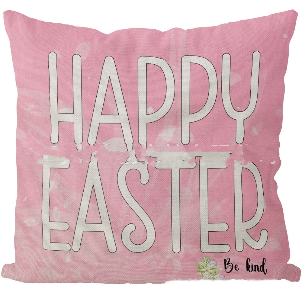 HKM-823763 Nordic Blue and Green Polyester Throw Pillowcase, 45x45cm, Easter Series