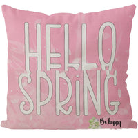 HKM-823763 Nordic Blue and Green Polyester Throw Pillowcase, 45x45cm, Easter Series