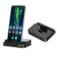 HKM-823827 HD Mobile Phone Dock Converter with 5Gbps Transmission Rate and Black Base