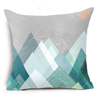 HKM-823891 Modern Minimalist Geometric Abstract Pillowcase - 45x45cm Blended Fabric