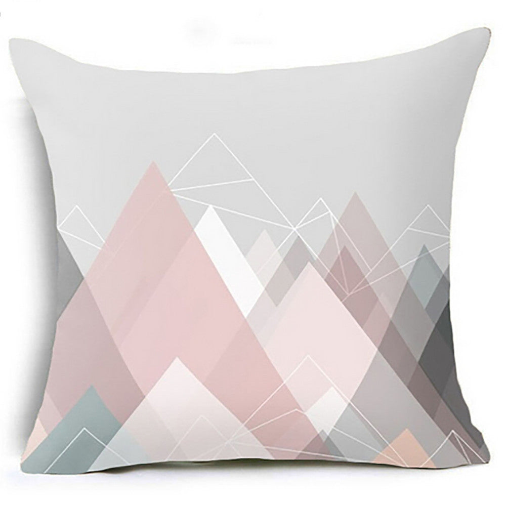 HKM-823891 Modern Minimalist Geometric Abstract Pillowcase - 45x45cm Blended Fabric
