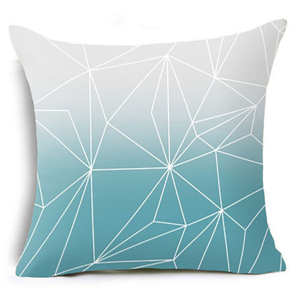 HKM-823891 Modern Minimalist Geometric Abstract Pillowcase - 45x45cm Blended Fabric