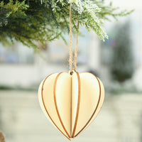 HKM-823891 Three-Dimensional Wooden Five-Pointed Star Christmas Pendant for Holiday Decoration