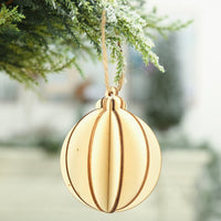 HKM-823891 Three-Dimensional Wooden Five-Pointed Star Christmas Pendant for Holiday Decoration