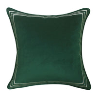 HKM-824147 Elegant Dutch Velvet Embroidery Pillow Cover, 45x45cm, Modern Design Accent Cushion