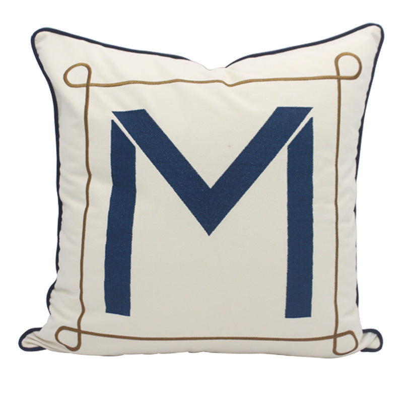 HKM-824147 Elegant Dutch Velvet Embroidery Pillow Cover, 45x45cm, Modern Design Accent Cushion