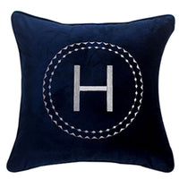 HKM-824147 Elegant Dutch Velvet Embroidery Pillow Cover, 45x45cm, Modern Design Accent Cushion