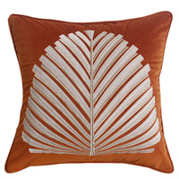 HKM-824147 Elegant Dutch Velvet Embroidery Pillow Cover, 45x45cm, Modern Design Accent Cushion