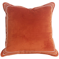 HKM-824147 Elegant Dutch Velvet Embroidery Pillow Cover, 45x45cm, Modern Design Accent Cushion