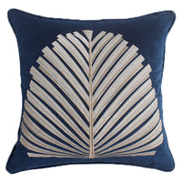 HKM-824147 Elegant Dutch Velvet Embroidery Pillow Cover, 45x45cm, Modern Design Accent Cushion