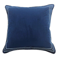 HKM-824147 Elegant Dutch Velvet Embroidery Pillow Cover, 45x45cm, Modern Design Accent Cushion
