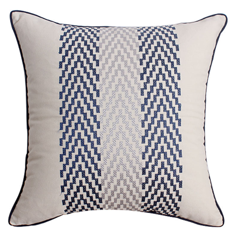 HKM-824147 Elegant Dutch Velvet Embroidery Pillow Cover, 45x45cm, Modern Design Accent Cushion
