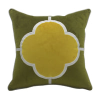 HKM-824147 Elegant Dutch Velvet Embroidery Pillow Cover, 45x45cm, Modern Design Accent Cushion