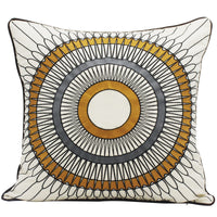 HKM-824147 Elegant Dutch Velvet Embroidery Pillow Cover, 45x45cm, Modern Design Accent Cushion