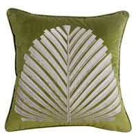 HKM-824147 Elegant Dutch Velvet Embroidery Pillow Cover, 45x45cm, Modern Design Accent Cushion