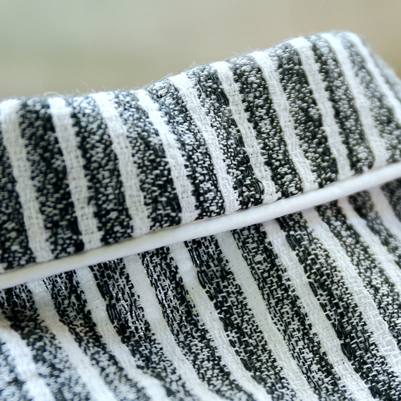 HKM-824275 Striped Cotton and Linen Pajamas for Dogs and Cats - Pink, Blue, Black & White, Multiple Sizes Available