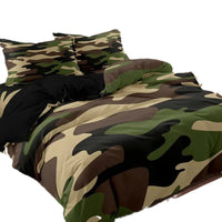 HKM-824403 Animal Fur Print Duvet Cover and Pillowcase 3-Piece Bedding Set for 1.8m Bed