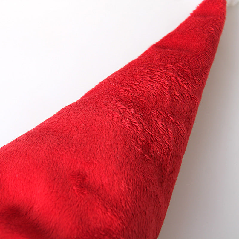 HKM-824467 Pet Christmas Red Hats for Cats and Dogs, Soft Short Plush, Available in S and L Sizes