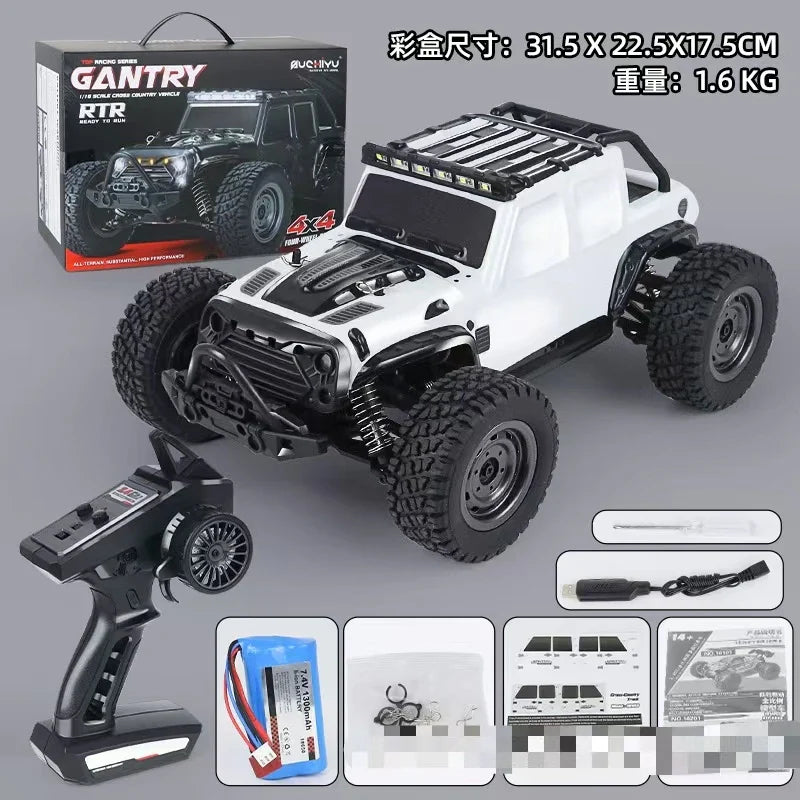 HKM-824595 High Speed 1/16 Scale 4WD Remote Control Drift Truck with LED Lights