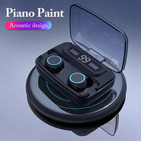HKM-824659 M11 5.0 Bluetooth Headset with Digital Power Display, Touch Control, and IPX7 Waterproof Rating