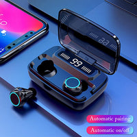 HKM-824659 M11 5.0 Bluetooth Headset with Digital Power Display, Touch Control, and IPX7 Waterproof Rating