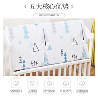 HKM-824915 Cotton Baby Bed Sheet Set with Cartoon Designs - 3-Piece Bedding for Infants