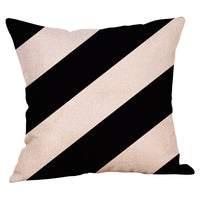HKM-824979 Nordic Geometric Abstract Linen Cushion Cover - Solid Color, 45x45cm
