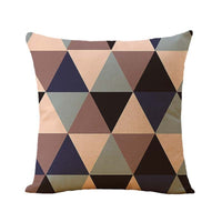 HKM-824979 Nordic Geometric Abstract Linen Cushion Cover - Solid Color, 45x45cm