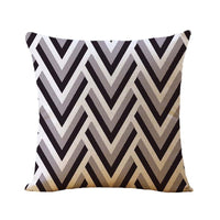 HKM-824979 Nordic Geometric Abstract Linen Cushion Cover - Solid Color, 45x45cm