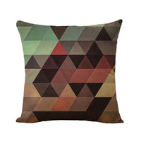 HKM-824979 Nordic Geometric Abstract Linen Cushion Cover - Solid Color, 45x45cm
