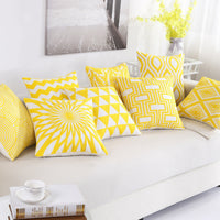 HKM-825043 Modern Striped Sofa Cushion with PP Cotton Filling - Simple Cotton Pillowcase