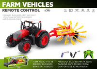 HKM-825171 1/10 Scale Remote Control Farmer Truck - 4CH Electric Dump Vehicle for Kids with Big Wheels
