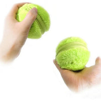 HKM-825363 Pet Wonderful Gravity Pet Calling Ball Cat Toy Ball Three-color Sounding Anti-bite Cat Toy Felt Ball