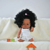 HKM-825427 33cm African Baby Doll Clothes Set for Kids - Soft Vinyl Fashion Doll Apparel for Creative Play