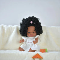 HKM-825427 33cm African Baby Doll Clothes Set for Kids - Soft Vinyl Fashion Doll Apparel for Creative Play
