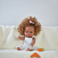 HKM-825427 33cm African Baby Doll Clothes Set for Kids - Soft Vinyl Fashion Doll Apparel for Creative Play