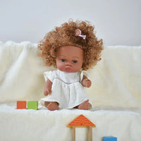 HKM-825427 33cm African Baby Doll Clothes Set for Kids - Soft Vinyl Fashion Doll Apparel for Creative Play