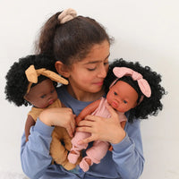HKM-825427 33cm African Baby Doll Clothes Set for Kids - Soft Vinyl Fashion Doll Apparel for Creative Play