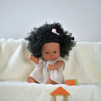 HKM-825427 33cm African Baby Doll Clothes Set for Kids - Soft Vinyl Fashion Doll Apparel for Creative Play