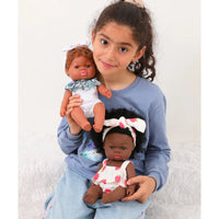 HKM-825427 33cm African Baby Doll Clothes Set for Kids - Soft Vinyl Fashion Doll Apparel for Creative Play