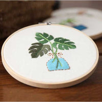 HKM-825747 Handmade Cotton and Linen DIY Embroidery Kit - Unfinished Sewing Project