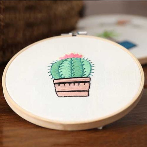 HKM-825747 Handmade Cotton and Linen DIY Embroidery Kit - Unfinished Sewing Project